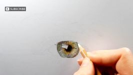 Timelapse  Drawing coloring a realistic eye with colored pencils  Emmy Kalia