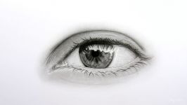 Timelapse  Drawing shading a realistic eye with Faber Castell graphite pencils