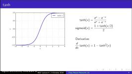 MLP Lecture 43 Tanh