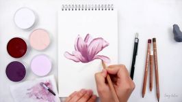 How to draw Flowers with Panpastel and Colored pencils