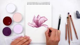 Drawing Flowers with Panpastel and Colored pencils