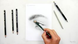 Drawing a Realistic Eye Side View with Graphite pencils