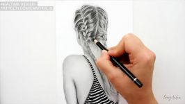 DRAWING BRAIDS AND STRIPES  GRAPHITE PENCILS