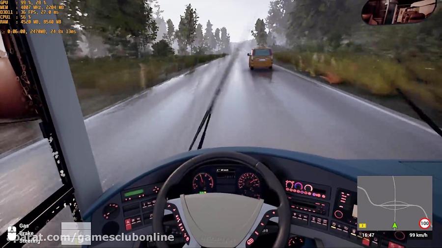 تست بازی Fernbus Simulator روی سیستم قدرتمند