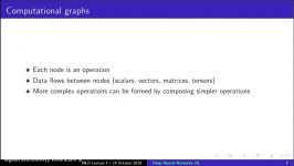 MLP Lecture 52 Computational graphs learning algorithms coursework 1