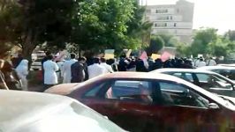 تحصن تظاهرات پرستاران بیمارستان امام خمینی تهران
