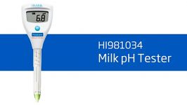 اندازه گیری pH شیر پی اچ متر قلمی هانا HANNA HI 981034