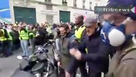 تصاویری درگیری شدید پلیس فرانسه معترضان ضد جنبش سرمایه داری