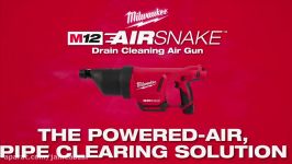 تفنگ تمیز کردن لوله های آب فاضلاب میلواکی Milwaukee® M12 Airsnake