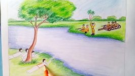 How to draw scenery of Liberation War Step by step very easy