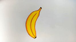 How to draw a banana step by step very easy