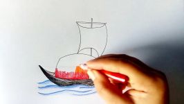 How to draw a boat step by step very easy