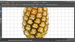 مدلینگ تکسچرینگ اناناس در مایا
