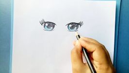 How to draw Anime eyes step by step very easy