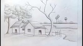 How to draw scenery of Light and shadow by Pencil sketch