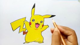 How to draw Pikachu pokemon step by step