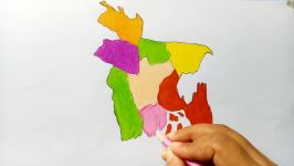 How to draw Bangladesh Map step by step