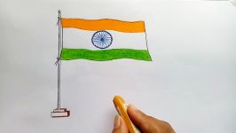 How to draw Indian flag step by step very easy