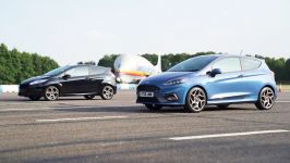 New Ford Fiesta ST 1.5 vs old 1.6 ST DRAG RACE ROLLING RACE  carwow