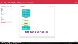 دکمه های کشویی جانبی در فرم اکسس   Side Button In Access