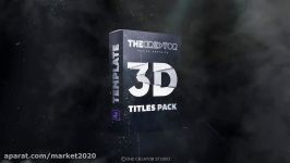 پروژه افترافکت عناوین سه بعدی 3D Titles Pack