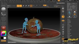 استفاده لایه های 3 بعدی در نرم افزار زیبراش Pixologic ZBrush 4R8