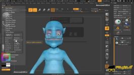 تنظیم وضعیت ایستادن کاراکتر در نرم افزار زیبراش Pixologic ZBrush 4R8