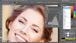 تکنیک ریتاچ Retouching تیره نمودن اجزا صورت