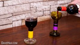 How to Make Wine Bottle Glasses