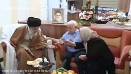 تصاویری آرامش بخش دیدار رهبر انقلاب خانواده یکی شهدای ارامنه