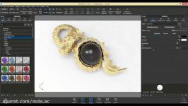 وركشاپ تخصصی رندرینگ سه بعدی طلا جواهر