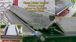 Sheet Metal Bender Brake The Make DIY First Use Stainless Steel BBQ