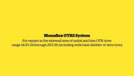 Monaflx Tutorial Sidewall repairs in OTR Tyres