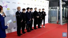 BTS فرش قرمز مراسم SBS Gayo Daejun 2018