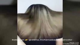 رنگ موی زیتونی زیبا ارائه شده مرکز آموزش شیما محمدزاده