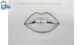 How to draw Lips by pencil step by step