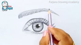 Easy way to draw a realistic eye for Beginners step by step