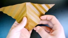 اوریگامی سه بعدی درخت کاج  آموزش ساخت کاج کاغذی  کاردستی