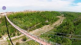 Longest pedestrian suspension bridge in the middle east Iran Meshgin shahr