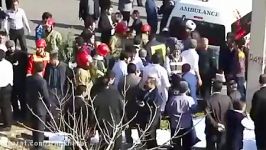فیلم تصاویر دیده نشده حادثه واژگونی اتوبوس دانشگاه آزاد