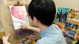 파스텔 손그림  아기얼굴 조카 Pastel Speed Painting