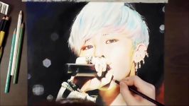 Colored pencil drawing of G DragonKwon Ji Yong  drawholic