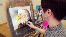 How to draw eagle using soft pastel 파스텔로 독수리 그리기