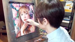 Drawing EXID Hani 하니 안희연 安喜延 using soft pastel