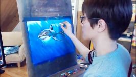 상어백상아리 그리기 Drawing Great white shark using pastel