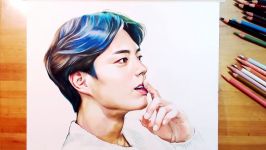 박보검 색연필 팬아트 그리기 Drawing Park Bo gum 朴寶劍  drawholic