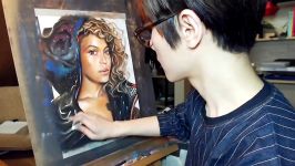 Beyoncé 비욘세  Drawing Beyonce using soft pastel  drawholic
