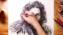 Drawing Jon SnowKit Harington Game of Thrones  drawholic