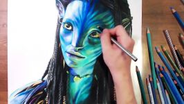 NeytiriZoe Saldana Avatar 2009  Speed drawing  drawholic