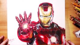 Iron Man Tony Stark  speed drawing  drawholic